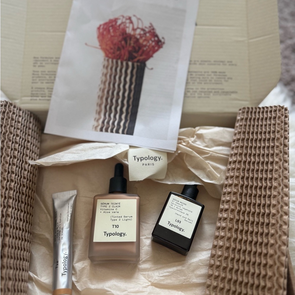 Typology Set - tinted serum and concealer in shade 2, hand and nail serum